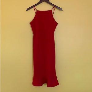 MISSGUIDED Peplum Midi Dress